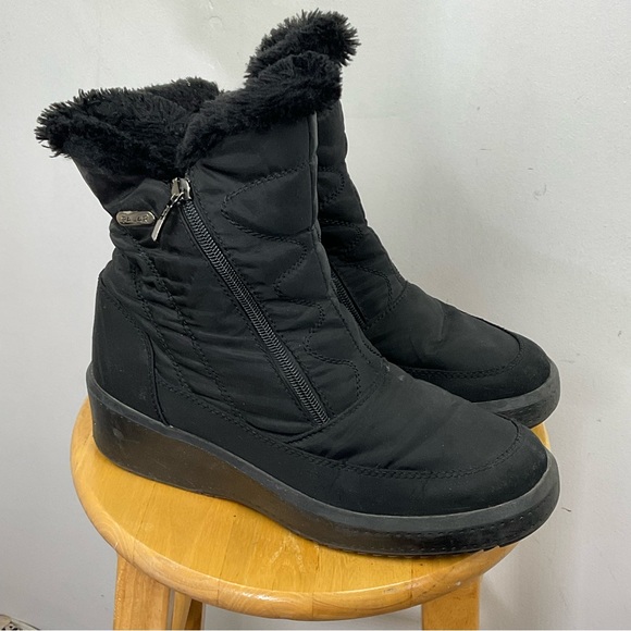 Pajar Boots Women’s Veronica 2.0 Winter Booties Winter Black Warm Snow Size 8.5 - Picture 2 of 13